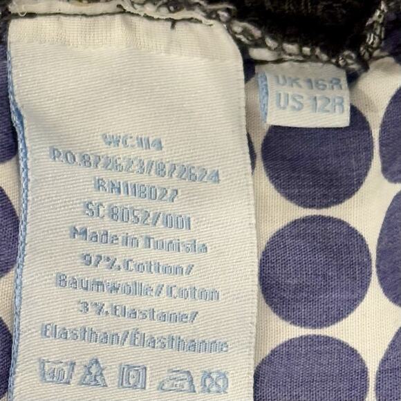 Boden Size 12 Black Denim Mid Rise Ankle Jeans Capsule Classic - Picture 4 of 5